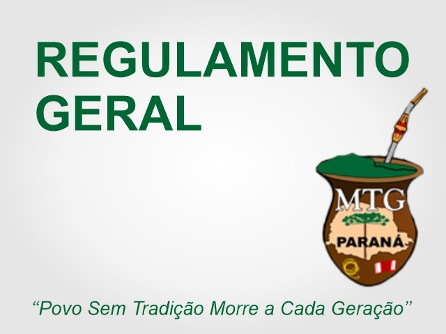 Regulamento Geral