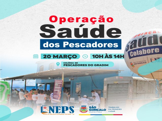 Colnia de Pescadores recebe Operao Sade no dia 20