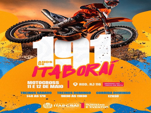 Itabora 191 anos: Circuito de Motocross agita com muita adrenalina o fim de semana