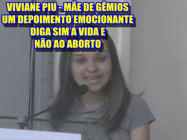 VIVIANE PIU - ME DE GMIOS - FAZ DEPOIMENTO EMOCIONANTE E ENCANTA A TODOS NESTA REUNIO NA CMARA MUNICIPAL DE UB - MG