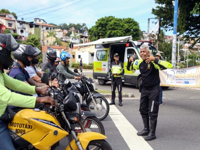 Maio Amarelo: Transalvador promove aes para motociclistas nesta quinta (16)