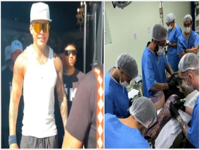 Igor Kannrio se submete a anestesia geral para sesso de tatuagem no corpo todo