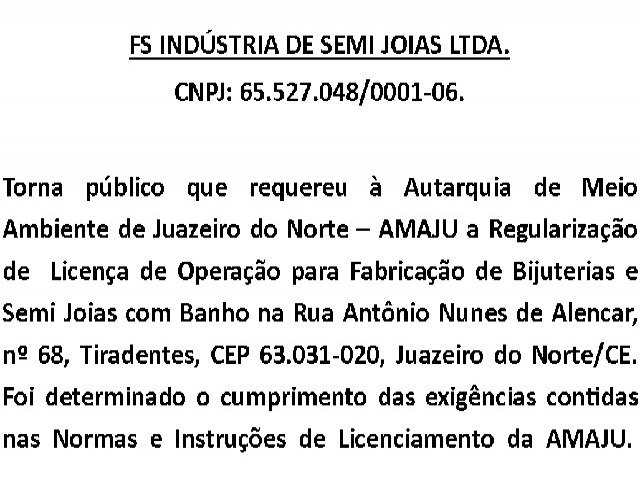 Requerimento de Regulariza��o de LO