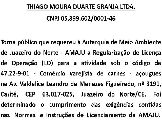 Requerimento de Regulariza��o de LO