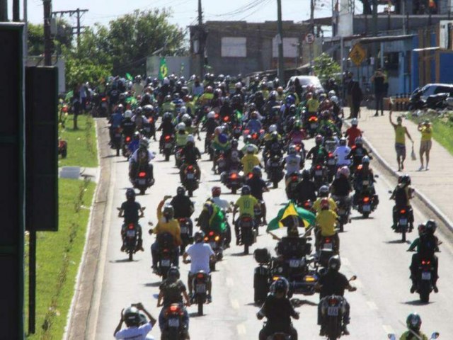 Sem Bolsonaro, aconteceu a motociata de Manaus