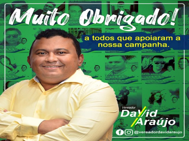 Vereador David Arajo (PTB) lana nota de esclarecimento sobre cassao