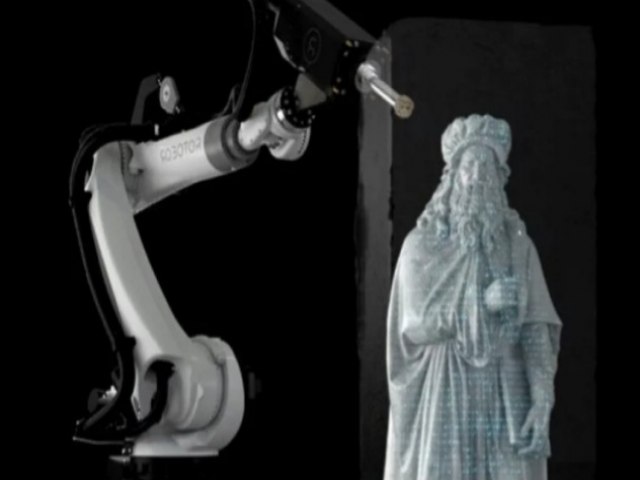 Os robôs que são escultores
