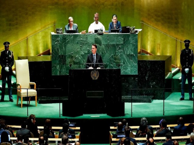 Bolsonaro abrirá, logo mais, a Assembleia Geral da ONU