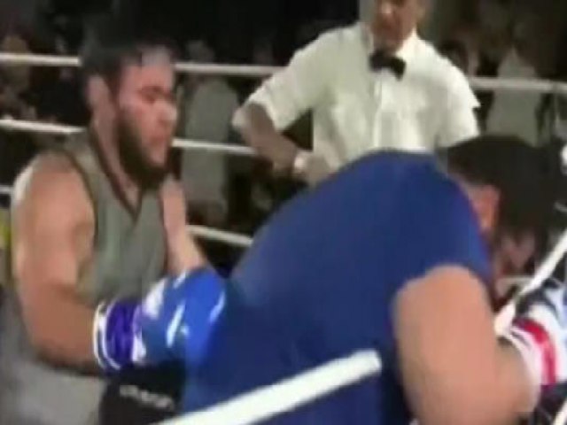 Hulk Iraniano vai mal e sofre nocaute bizarro no primeiro round em estreia no boxe