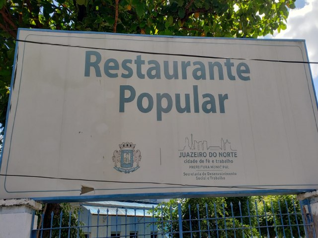 Restaurante Popular de Juazeiro do Norte/CE continua fechado e abandonado