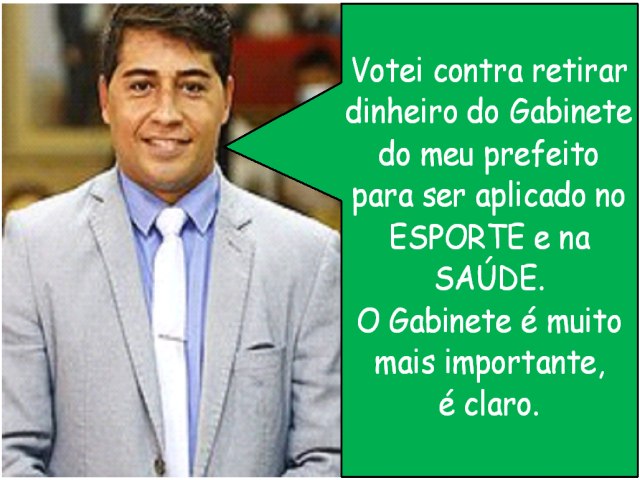 Lder do prefeito de Juazeiro do Norte/CE e jogador de futebol vota contra o futebol
