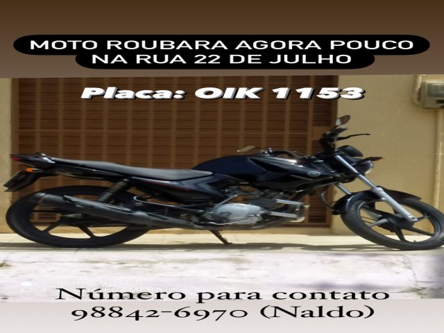 Ladres roubam moto de servidor pblico municipal em Juazeiro do Norte/CE