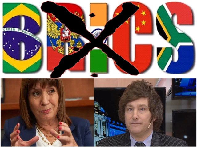 Argentina não entrará nos BRICS com o futuro governo