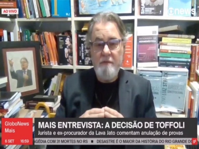 GloboNews coloca jurista amigo de Lula para comentar decisão de Toffoli