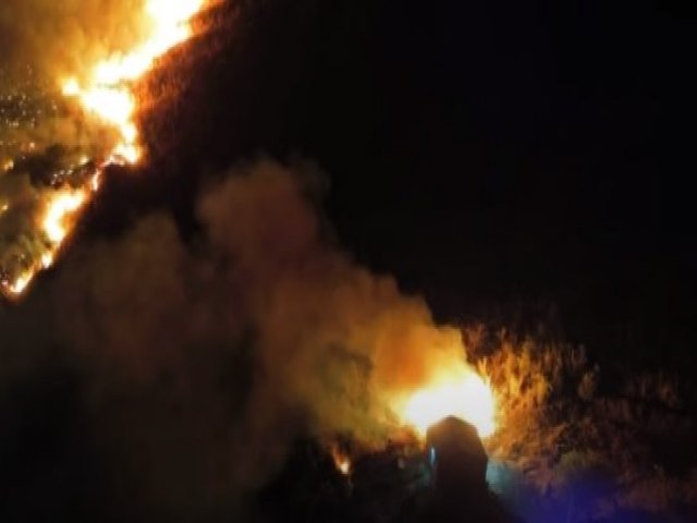 Fumaça de incêndio encobre município cearense