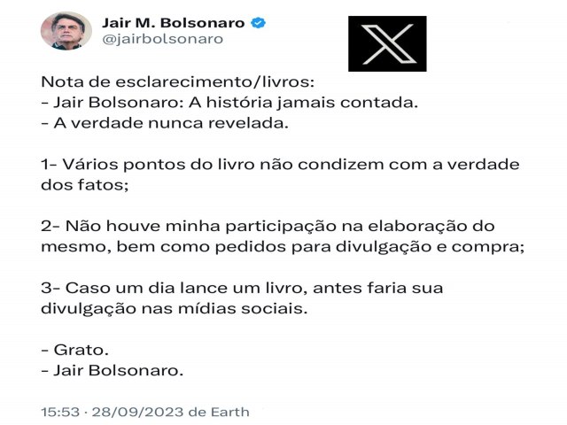 Fake News sobre Suposto Livro de Bolsonaro Desmascarada pelo Próprio Presidente