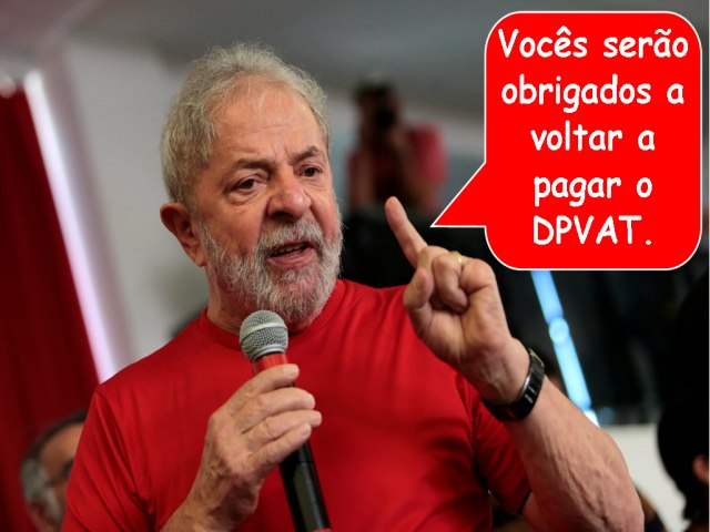 Lula envia projeto para recriar o DPVAT, o seguro obrigatório