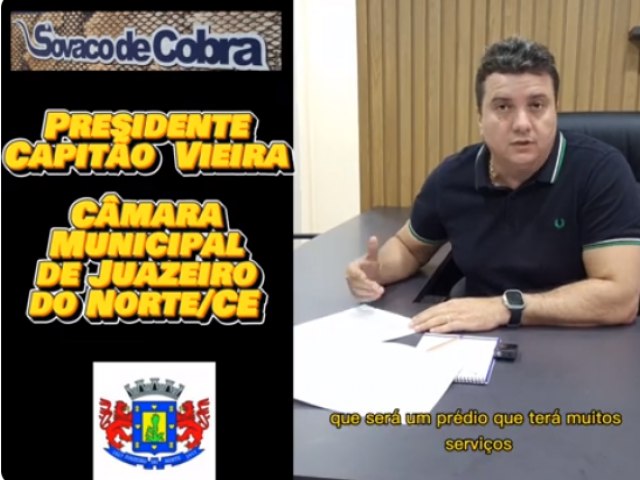 Presidente Capitão Vieira assina ordem de serviço para ampliação do Anexo da Câmara