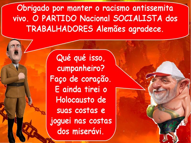 Deputado petista, ao lado de Lula, cospe na cara dos sobreviventes judeus
