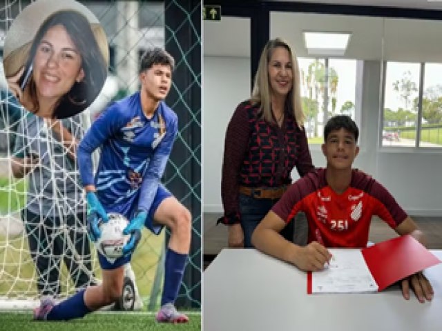 Filho de Eliza Samúdio e do goleiro Bruno assina contrato como jogador