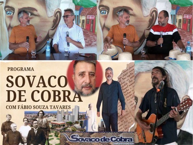2 edio do Programa Sovaco de Cobra traz o Secretrio Cludio Luz, o youtuber Joo Paulo e o cantor Expedito Moreira