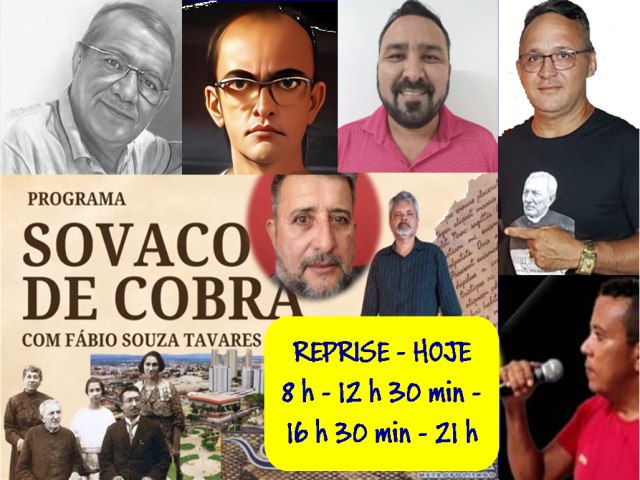 4 edio do Sovaco de Cobra ter reprise hoje (18.05) em nossa web TV