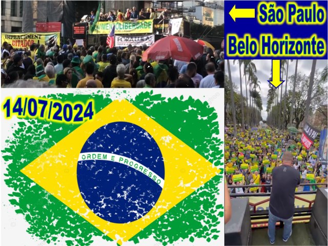 Atos contra Lula e STF mobilizam manifestantes em So Paulo e BH