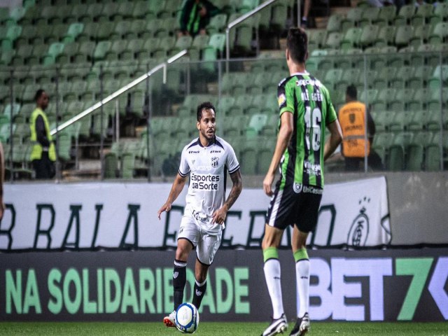 Cear empata com o Amrica-MG e chega ao 3 jogo sem derrotas na Srie B