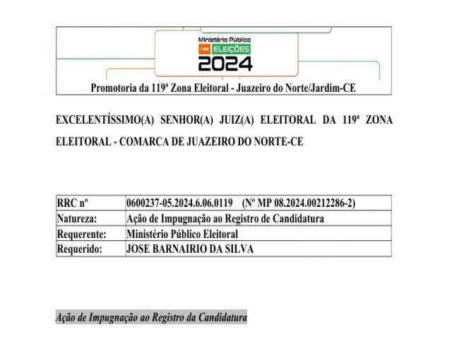 MINISTRIO PBLICO PEDE A CASSAO DE CANDIDATO A VEREADOR DE FERNANDO SANTANA (PT) E MRCIO JOIAS (PRD) POR CONDENAO CRIMINAL