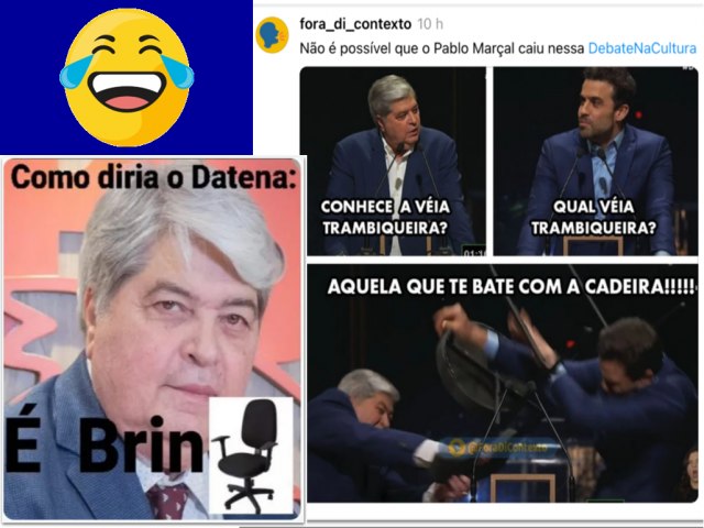 Cadeirada de Datena em Maral vira meme nas redes. Confira!