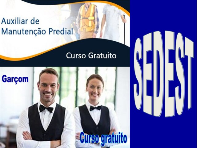 JUAZEIRO DO NORTE/CE: CURSOS GRATUITOS DE AUXILIAR DE MANUTENO PREDIAL E GAROM