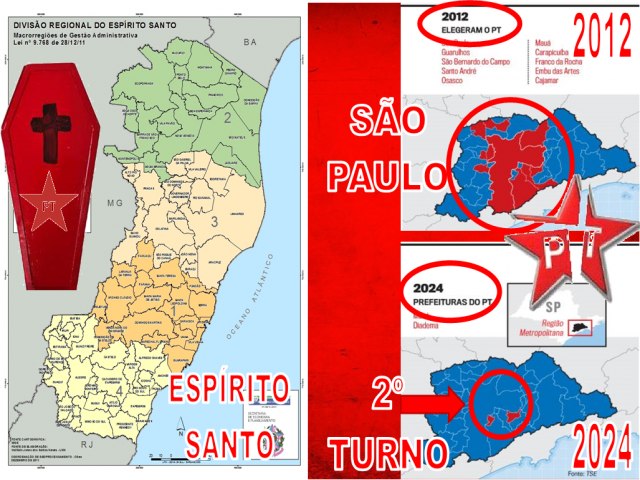 PT EM DECADNCIA: FIM DO CINTURO VERMELHO E P NA COVA NO ESPRITO SANTO