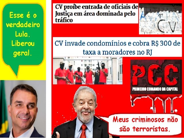 Liberou geral: Fl�vio critica ato de Lula que beneficia as fac��es