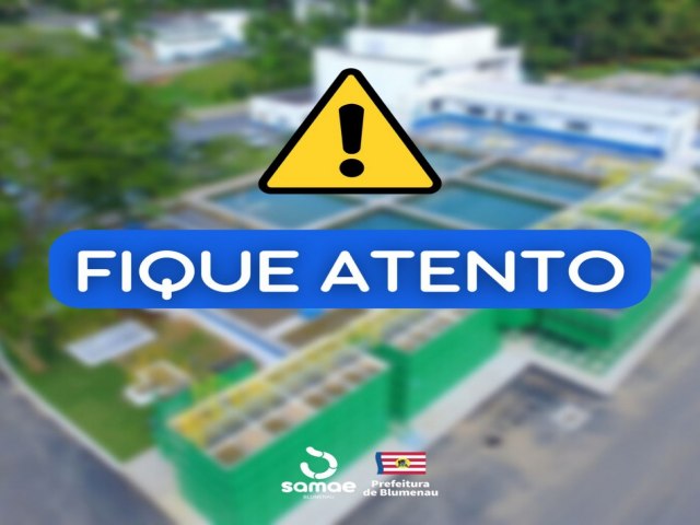 Samae Blumenau alerta para a elevao nos nveis de turbidez do Rio Itaja-au