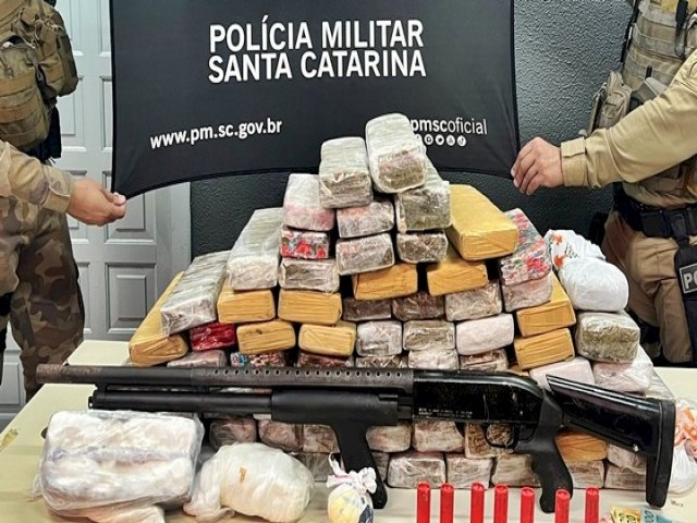 Polcia Militar apreende grande quantidade de drogas e armas na Capital