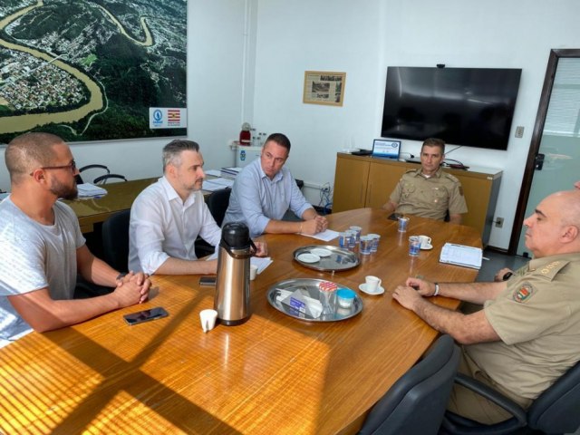 Encontro entre a Polcia Militar e o Samae Blumenau definiu detalhes para futuro convnio