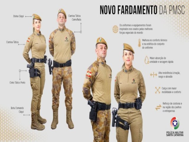 Polcia Militar economizar R$ 2,73 milhes com o novo fardamento