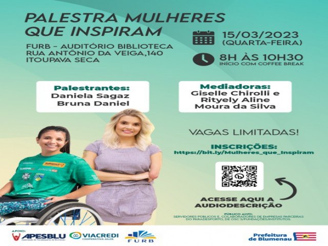 Seidep e Semudes abrem inscries para evento Mulheres que Inspiram