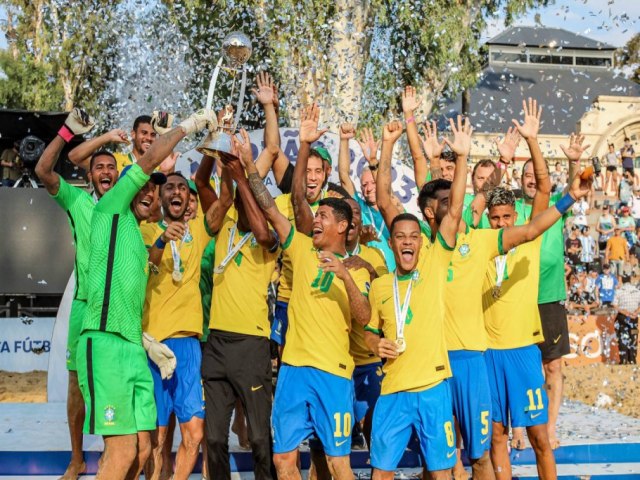 Seleo Brasileira de Beach Soccer  tricampe da Copa Amrica