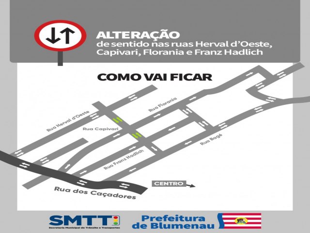 Seplan ajusta fluxo de parte da Rua Capivari e via volta a ter sentido duplo