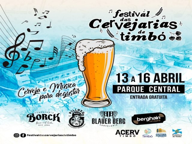 Festival das Cervejarias de Timb comea nesta quinta-feira 13