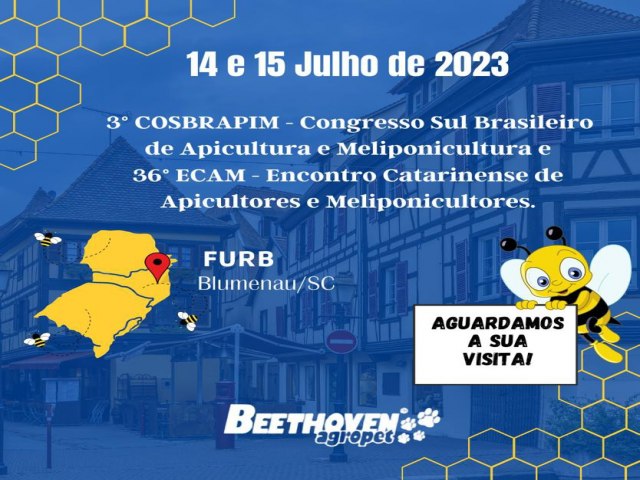 Blumenau  palco do encontro sul brasileiro de apicultores e meliponicultores