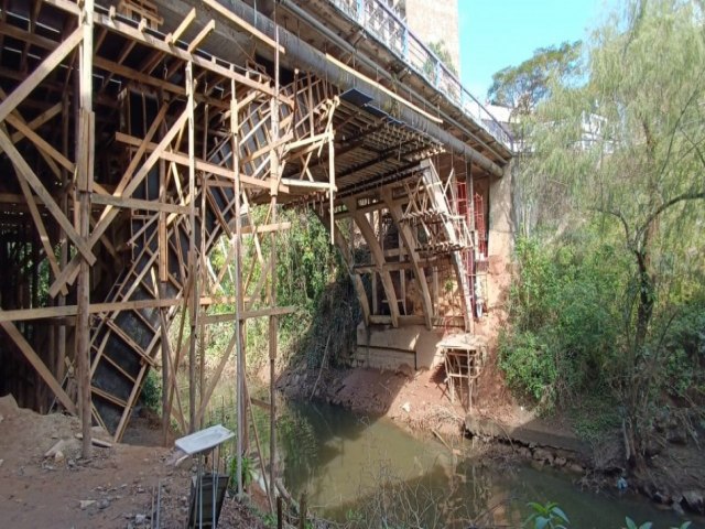 Reforma da Ponte Desembargador Pedro Silva avana para concretagem dos arcos inferiores