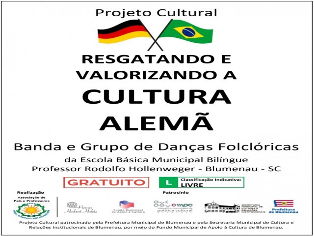 Projeto cultural resgata e valoriza a cultura alem