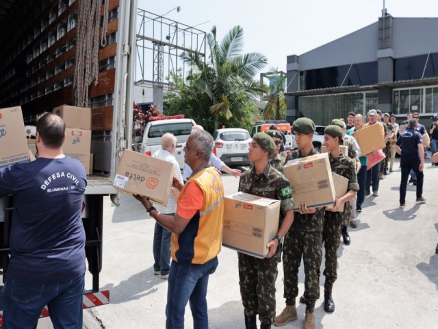 Ao humanitria ao Rio Grande do Sul arrecada cerca de 25 toneladas em donativos