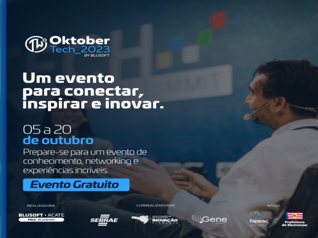 Evento de tecnologia e inovao tem ampla programao em Outubro