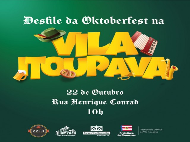 Desfile da Oktoberfest na Vila Itoupava ser neste domingo, dia 22