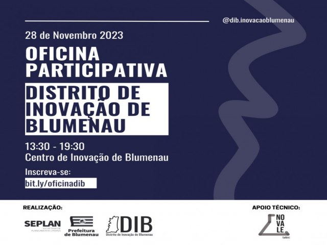 Distrito de Inovao de Blumenau realiza oficina no ms de novembro