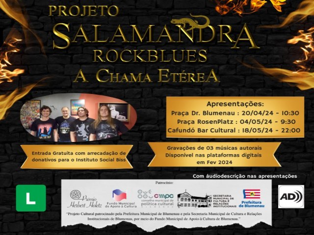 Banda Salamandra Rockblues lana primeiro EP