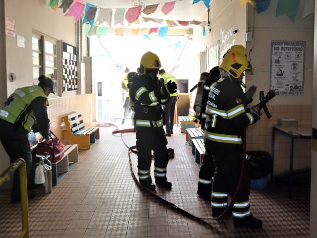 Plano de evacuao das escolas atende 38 mil estudantes da rede municipal